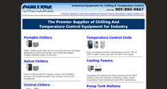 Desktop Screenshot of chillersinc.com